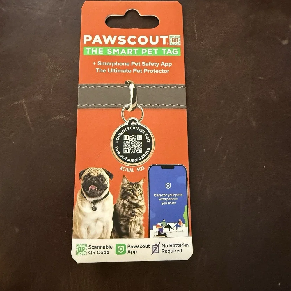 Pawscout‎ QR The Smart Pet Tag Finder for Dogs and Cats Connects To Your Phone